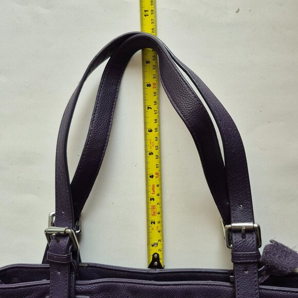 Purple Leather Shoulder Bag/Purse - Picture 5 of 13
